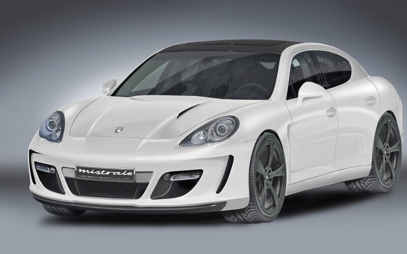 white sports car with custom body kit
