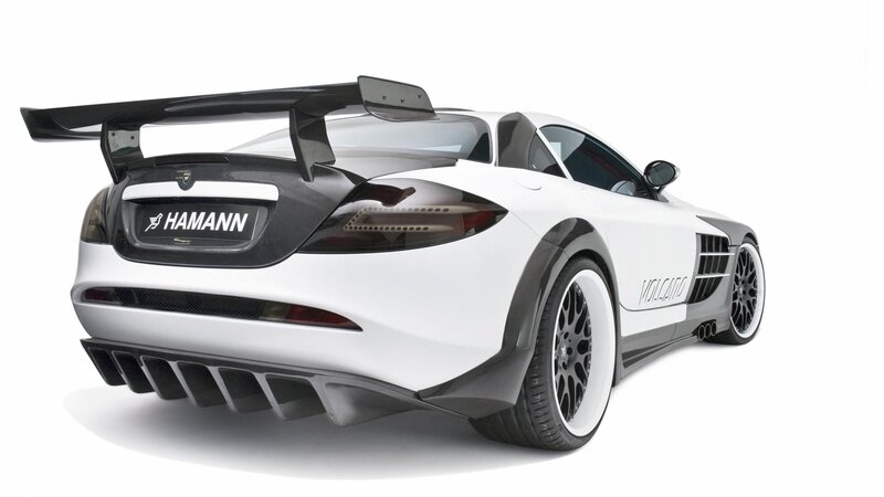 white sports car with large spoiler