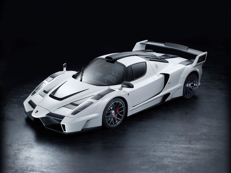 white sports car with large wing