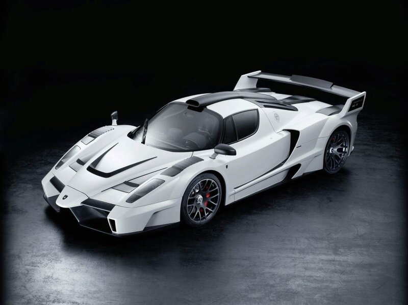 white sports car with large wing