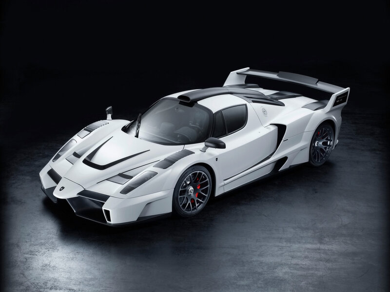 white sports car with large wing
