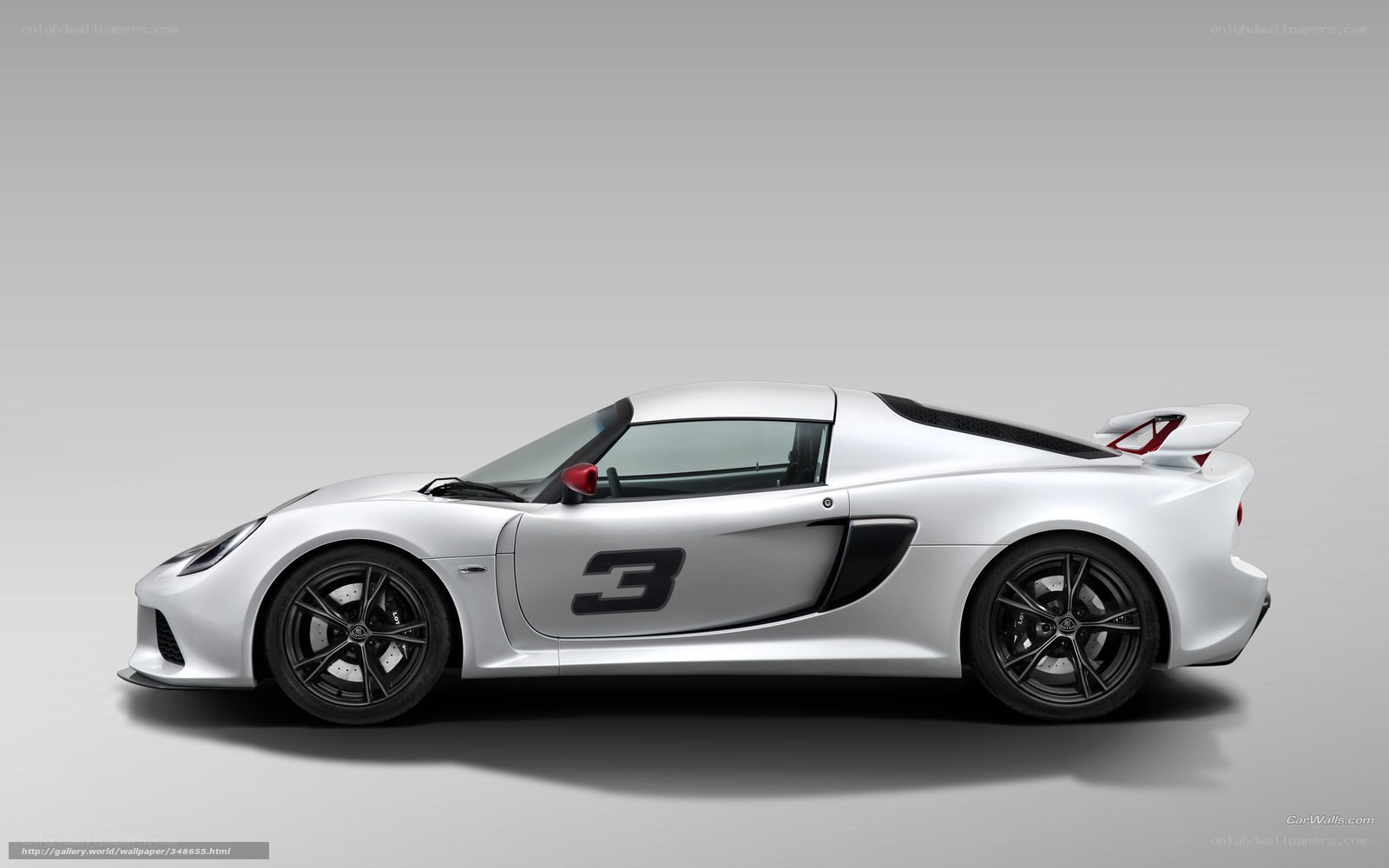 white sports car with number 3