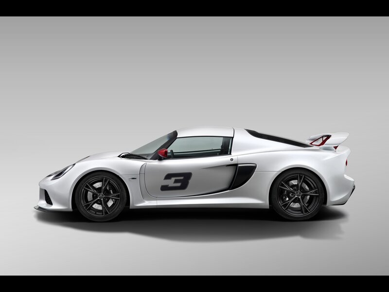 white sports car with number three