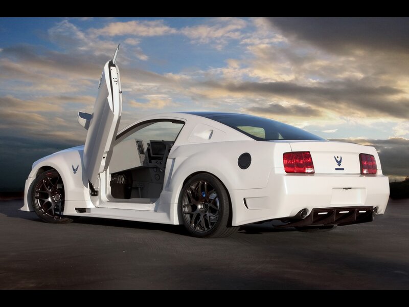 white sports car with open door