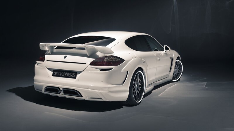 white sports car with spoiler