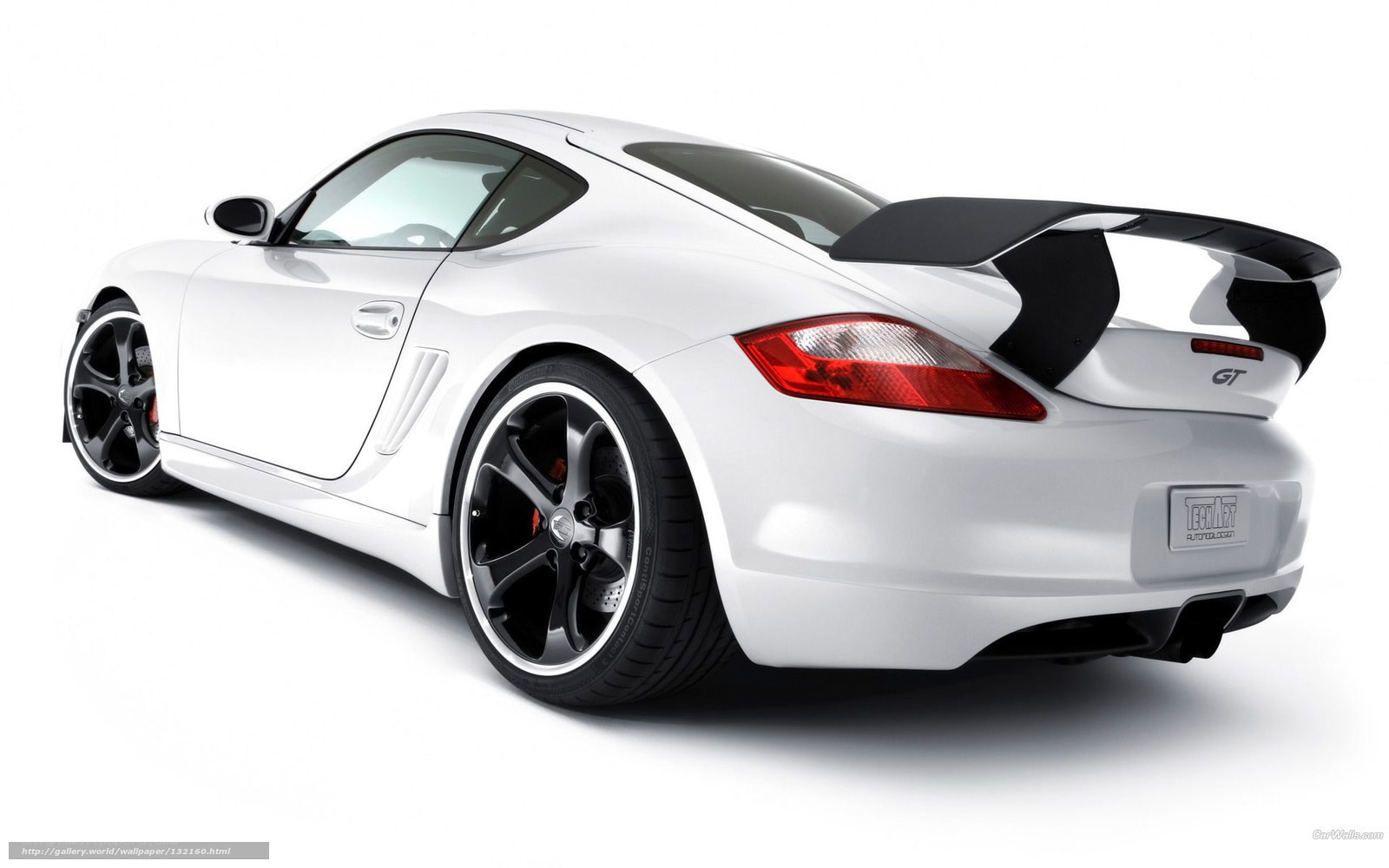 white sports car with spoiler