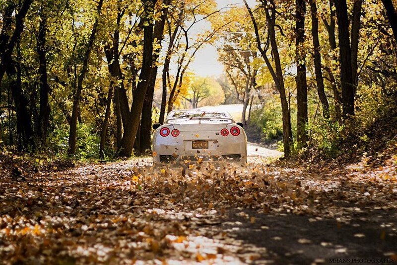 White Sports Car — Yellow