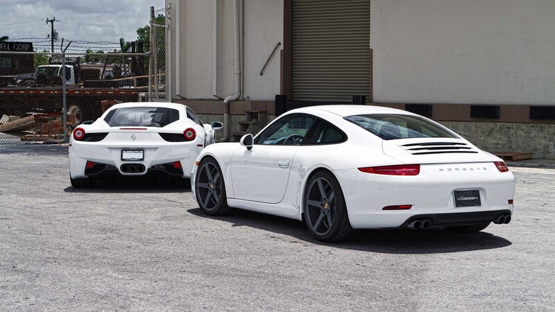 White Sports Cars — Neutral, Afternoon