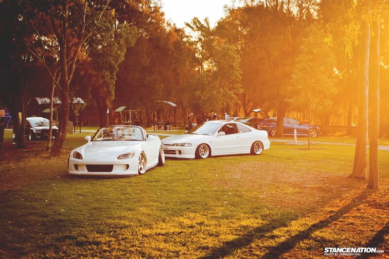 White Sports Cars on Grass
