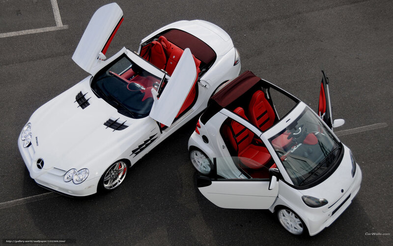 White sports cars with red interiors