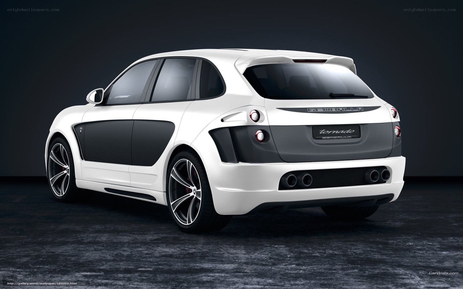 white sports hatchback car