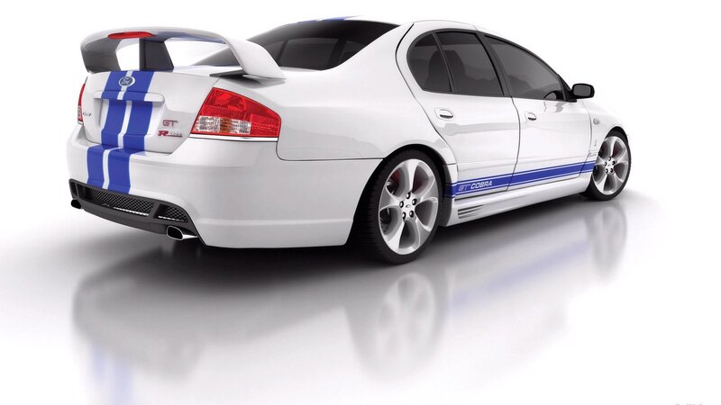 White Sports Sedan — Clean, 3d Render