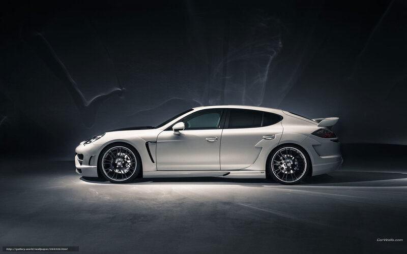 White Sports Sedan — Dramatic, Photograph
