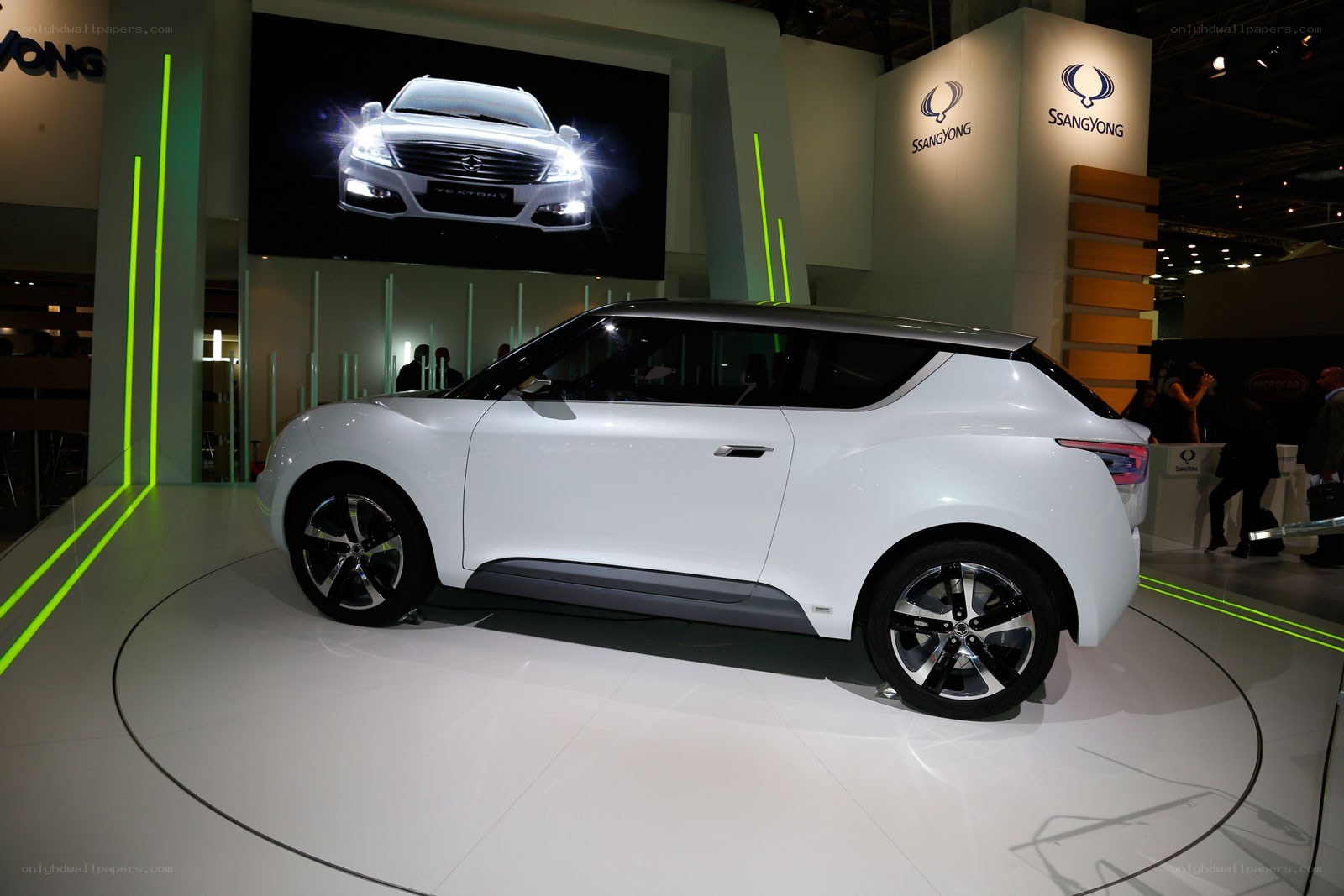 White SsangYong concept car