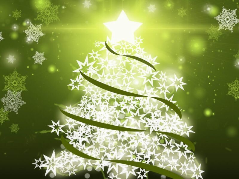 White Star Christmas Tree