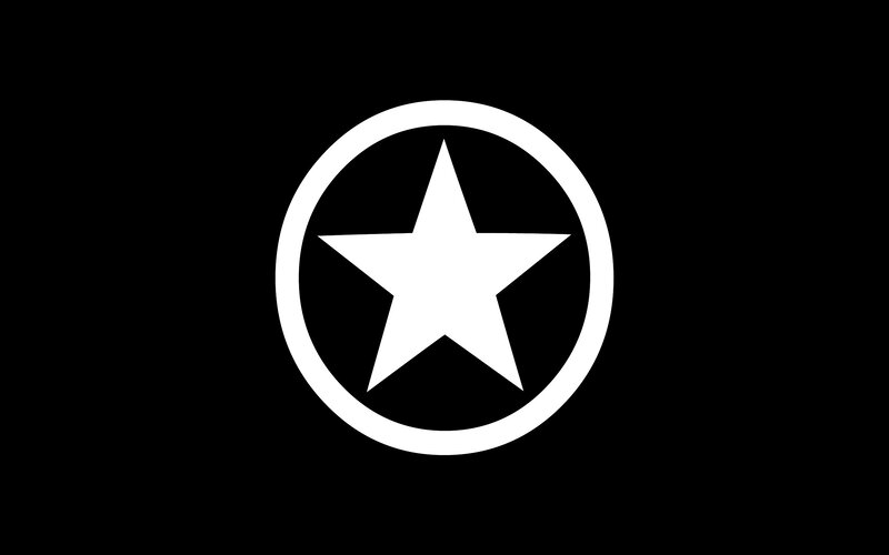 White Star in Circle