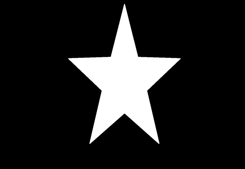 White Star on Black