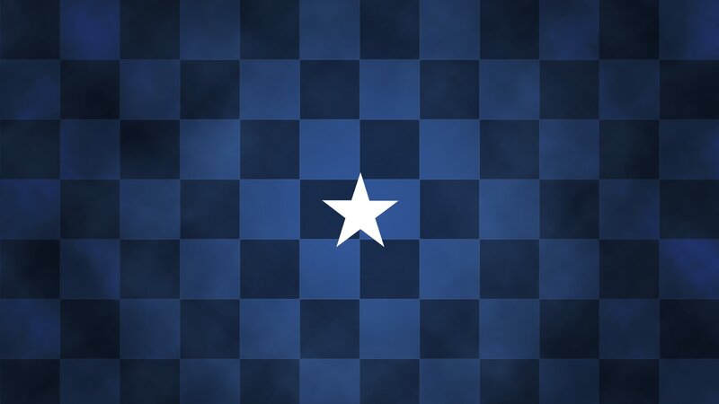 White Star on Blue Grid