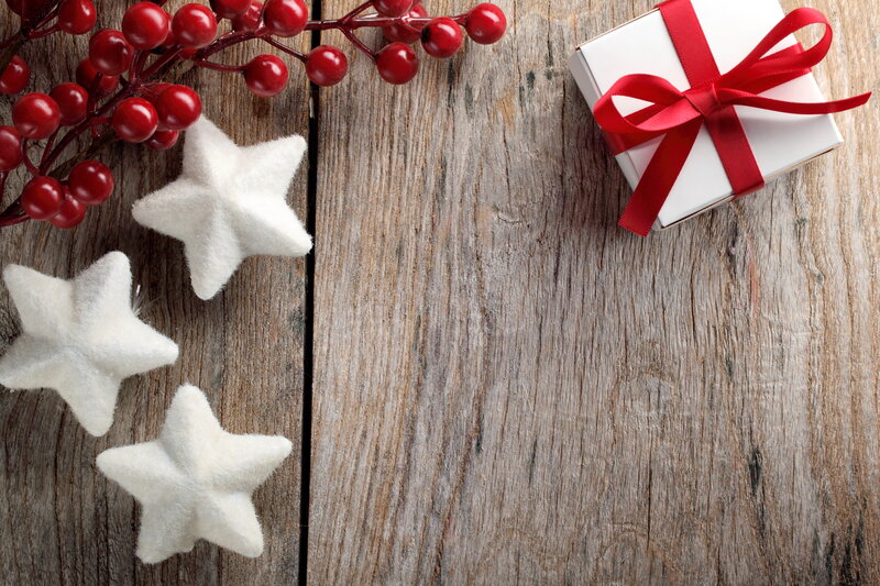 White Stars and Red Berries — Brown