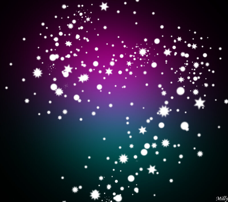 White Stars on Gradient