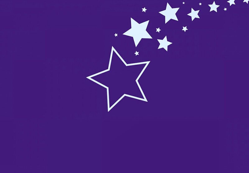 White Stars on Purple — Calm