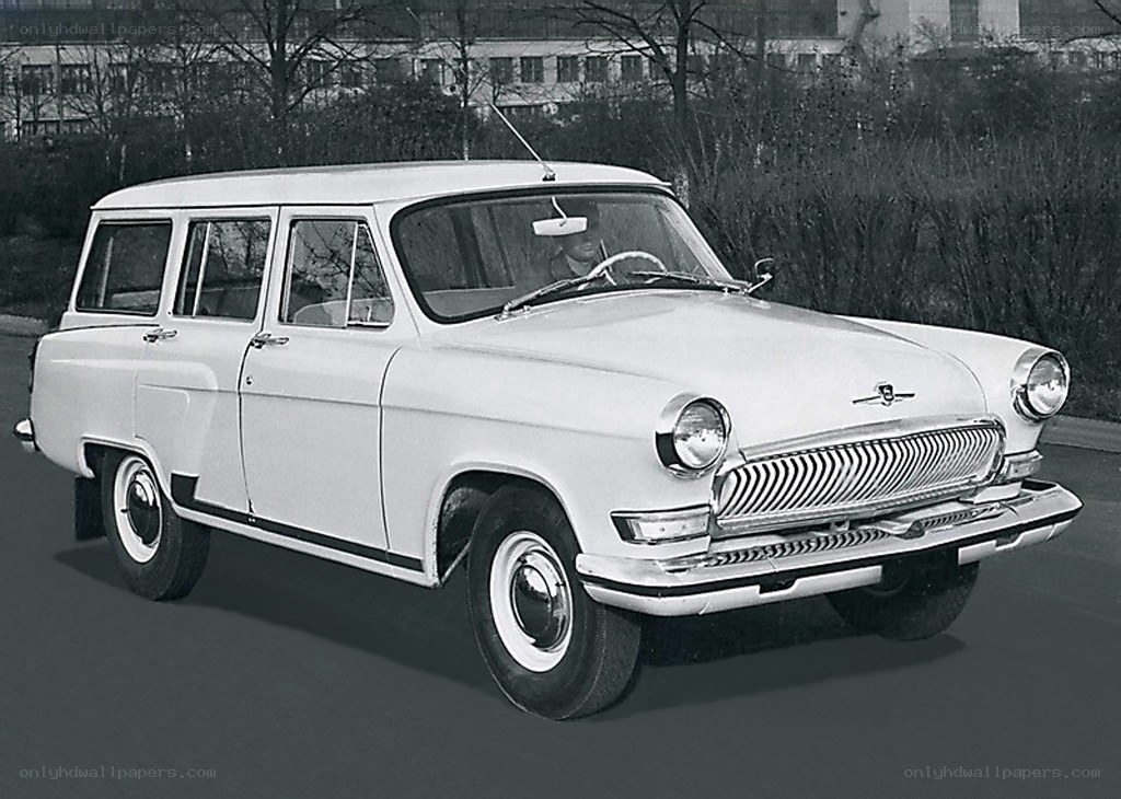 White station wagon car