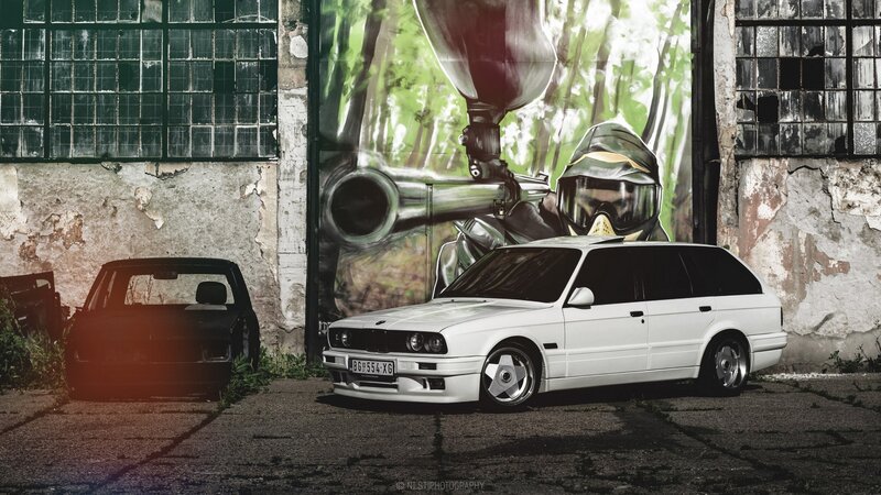 White Station Wagon — Dramatic