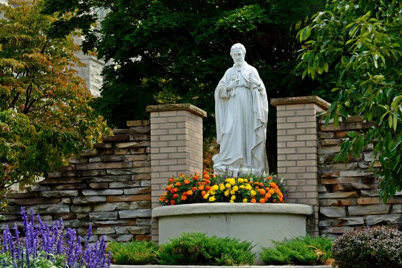 White Statue of Saint