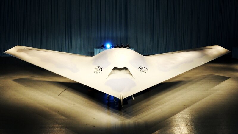 White Stealth Drone — Dramatic