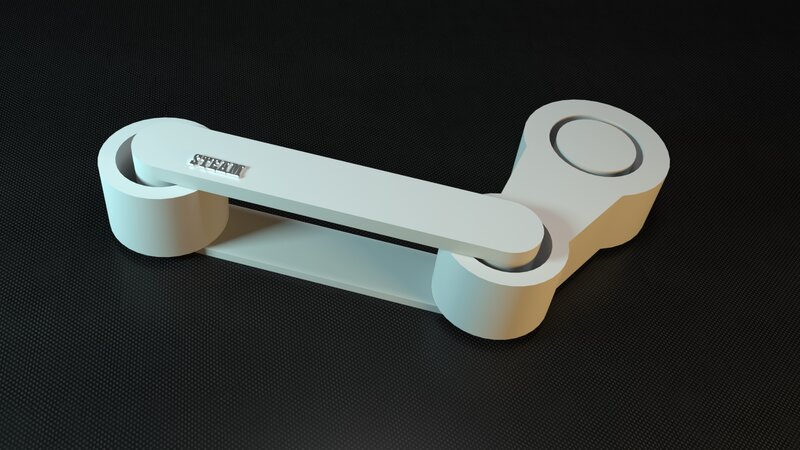 White Steam Logo — Neutral