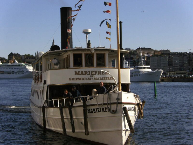 White Steamboat on Water