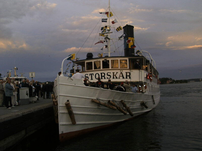 White Steamship at Dock