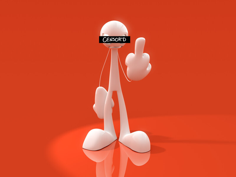 White Stick Figure — Red