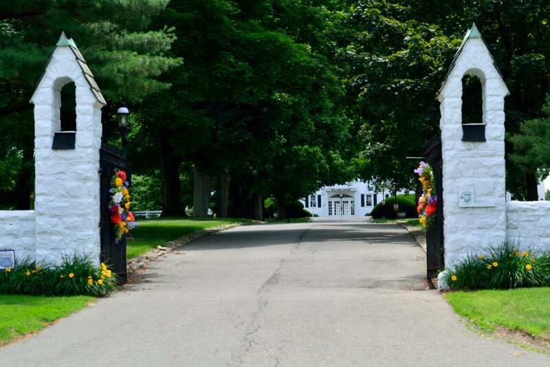 White Stone Gate Entrance