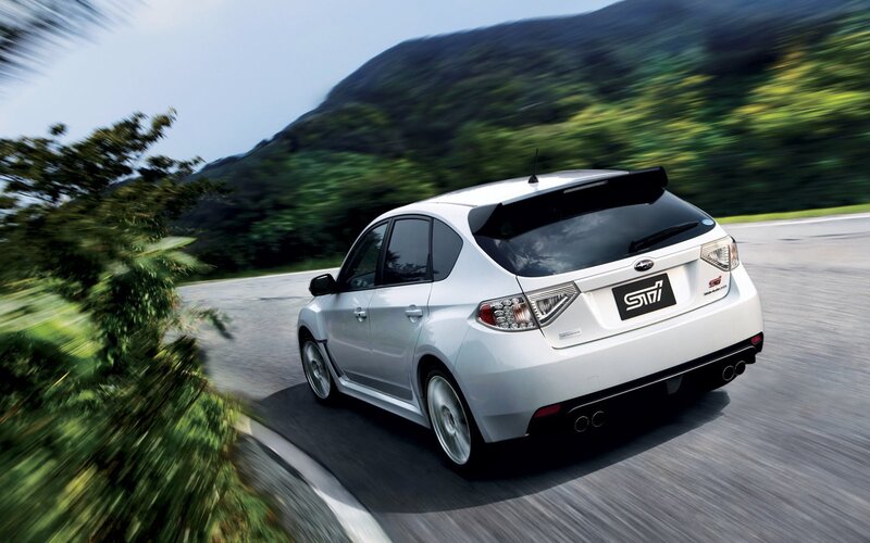 White Subaru Sti — Dynamic