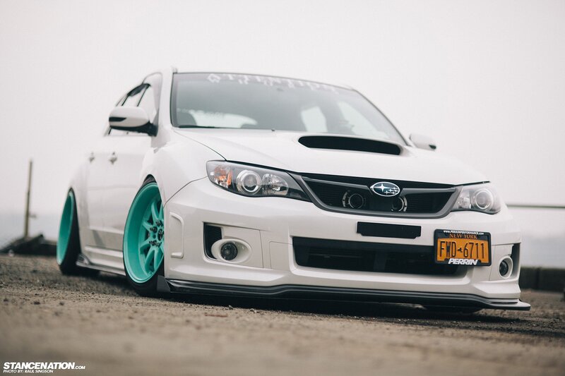White Subaru Wrx — Dramatic