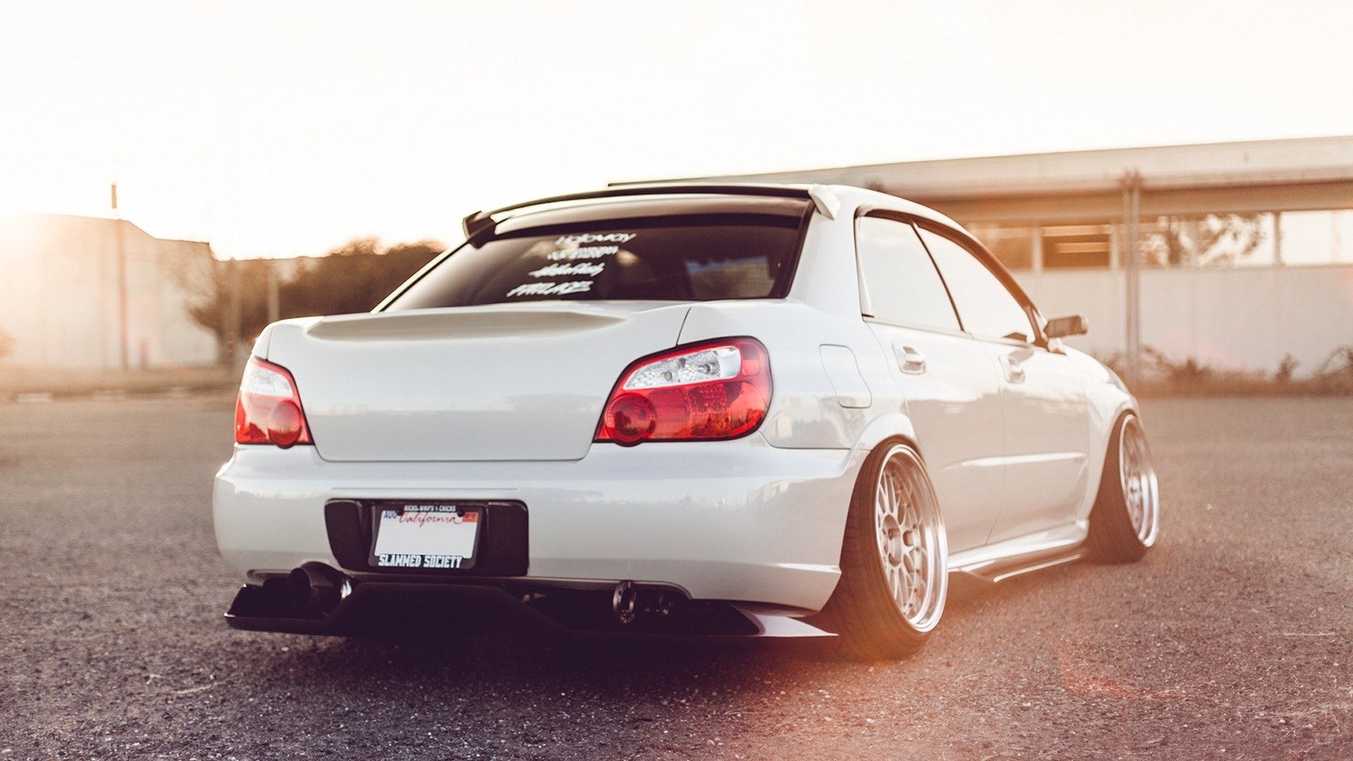 white subaru wrx sedan