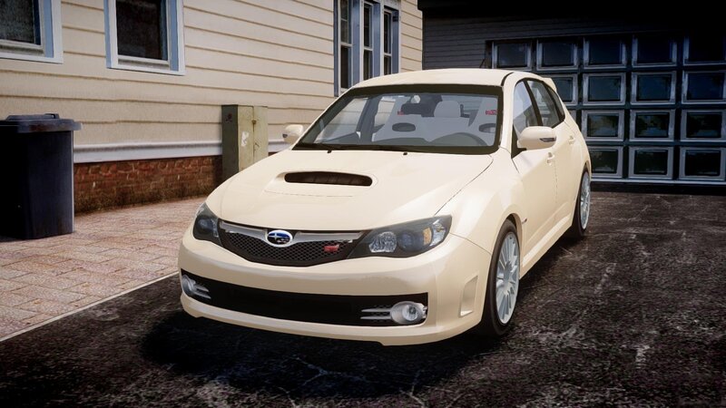 White Subaru Wrx Sti — Cream