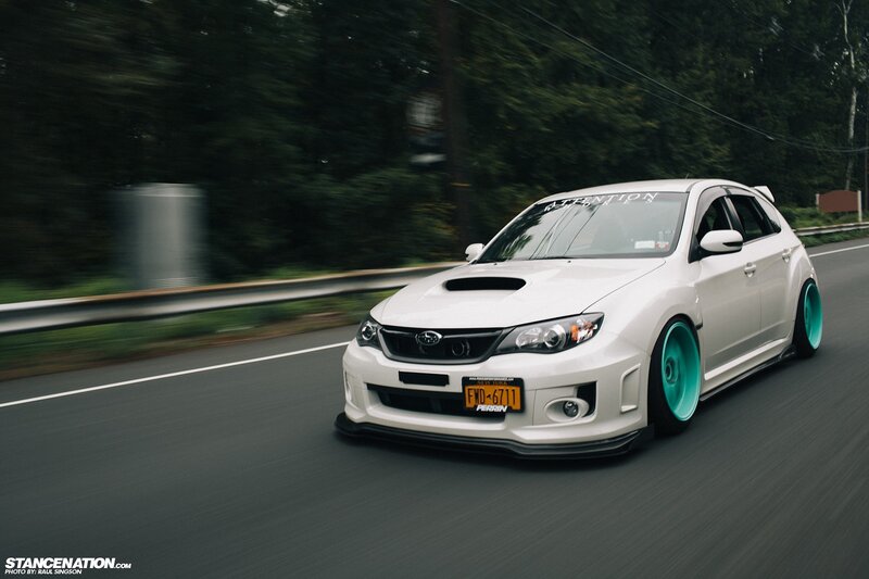 White Subaru Wrx Sti — Dynamic