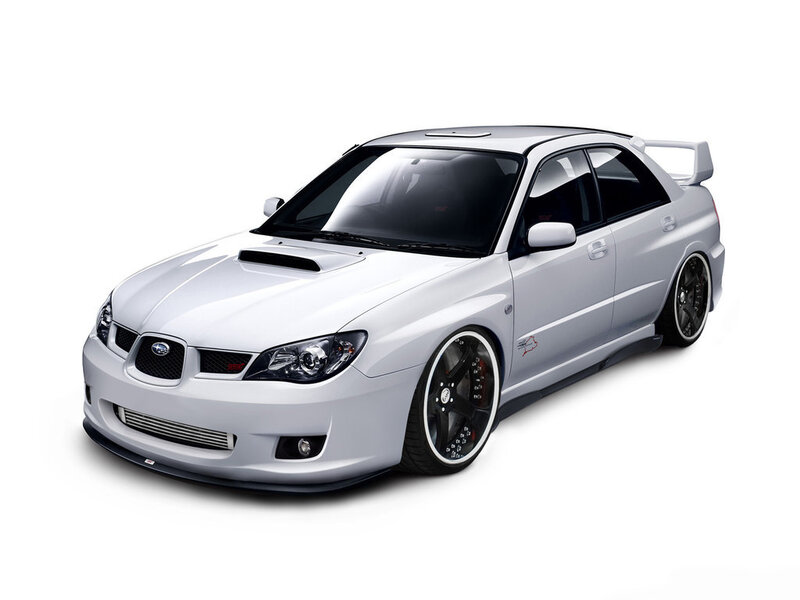 White Subaru Wrx Sti — Neutral, Photograph