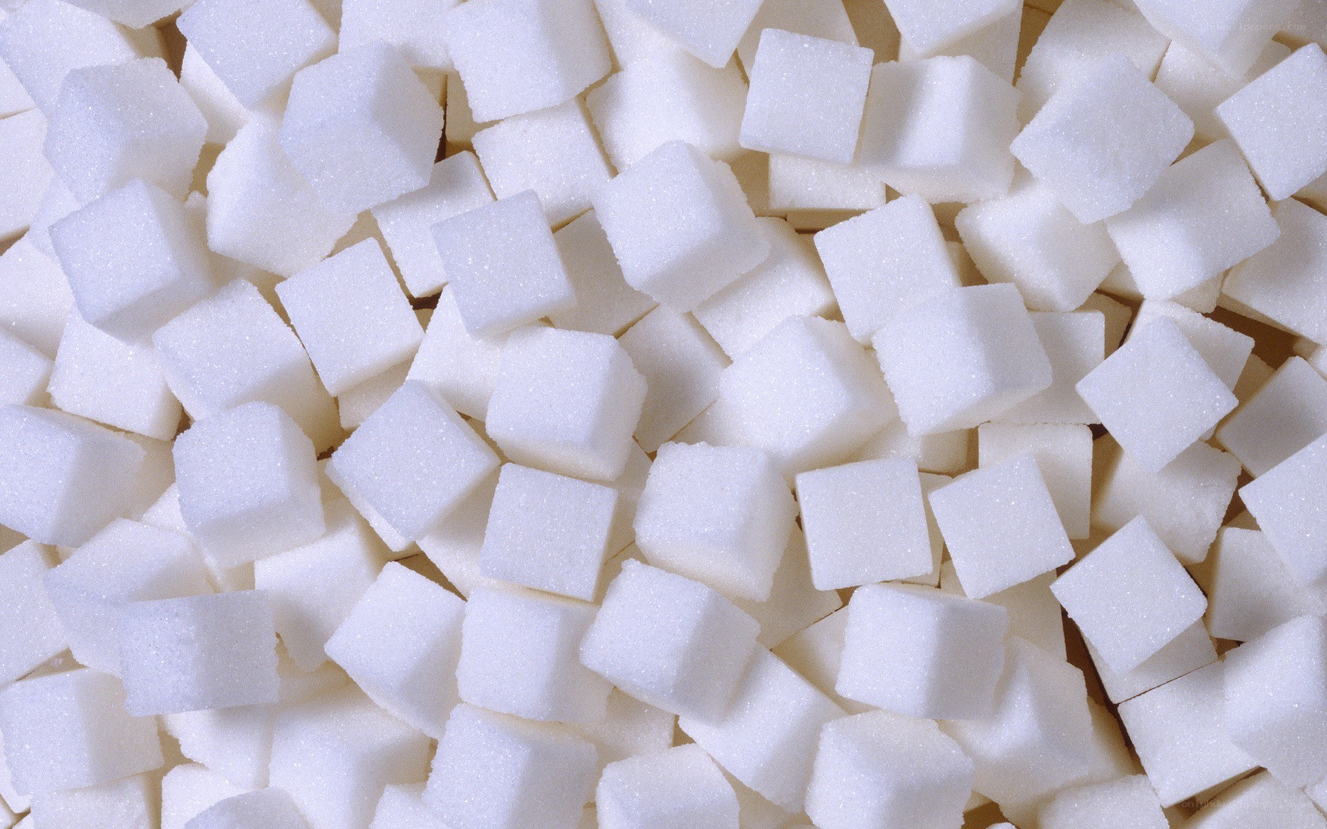 white sugar cubes