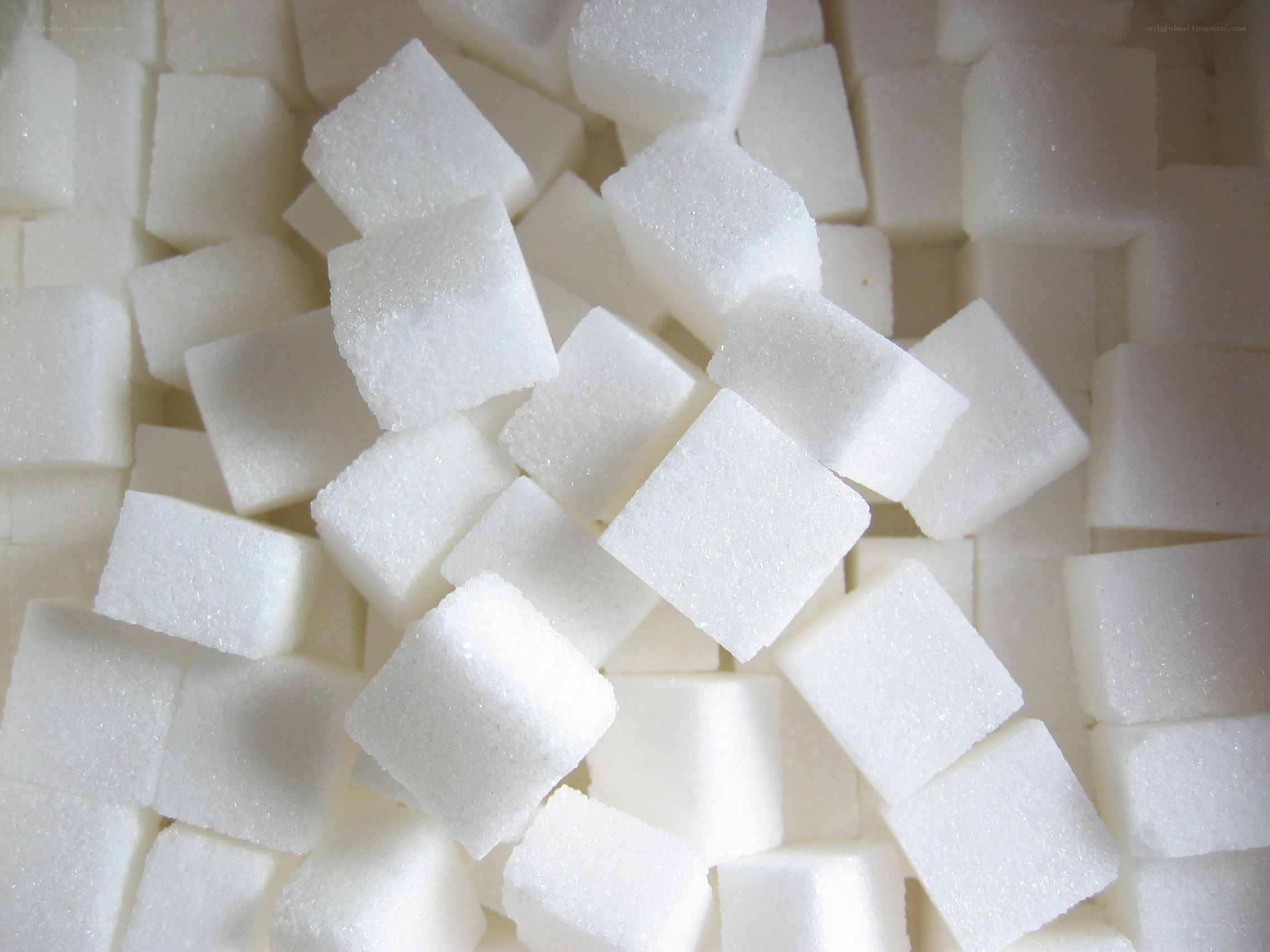 white sugar cubes