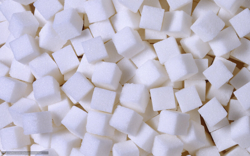 white sugar cubes