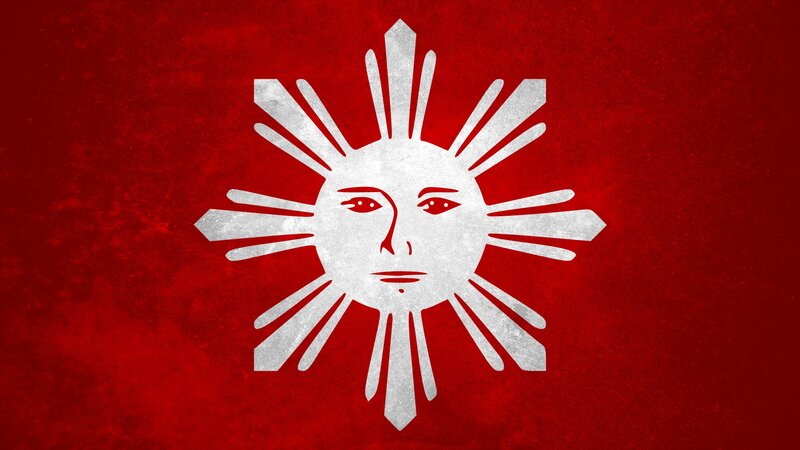 White Sun with Face