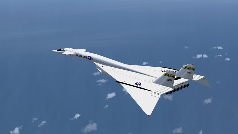 White Supersonic Jet