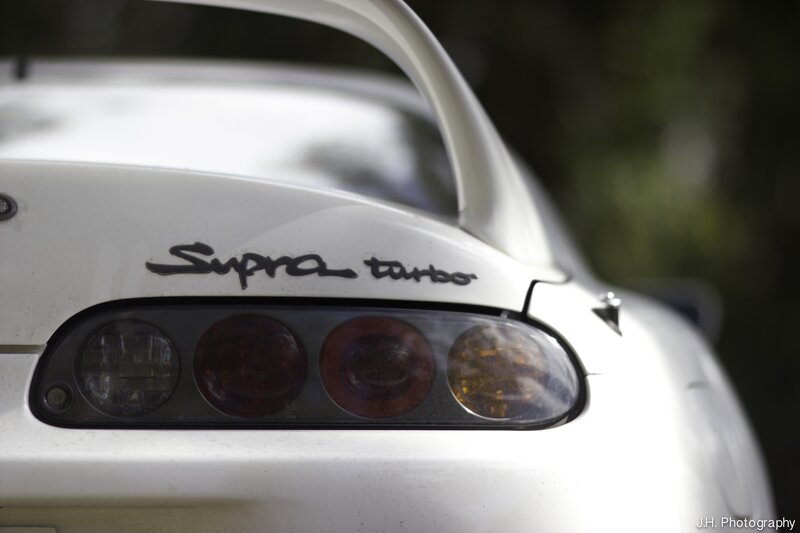 White Supra Turbo Car