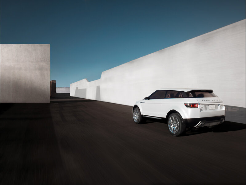 White SUV in modern setting