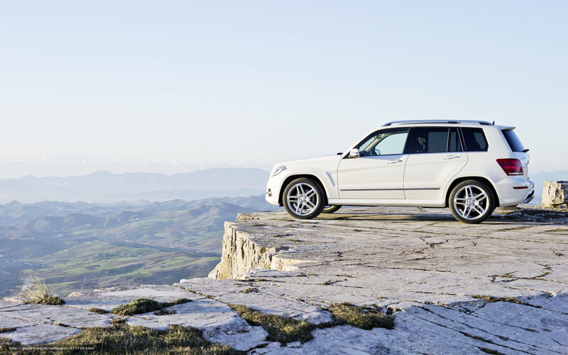 White Suv on Cliff — Serene
