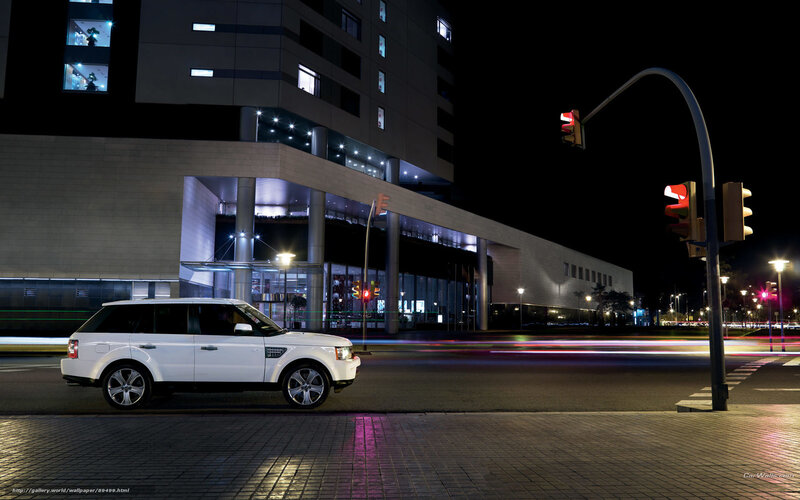 White Suv on Street — Black