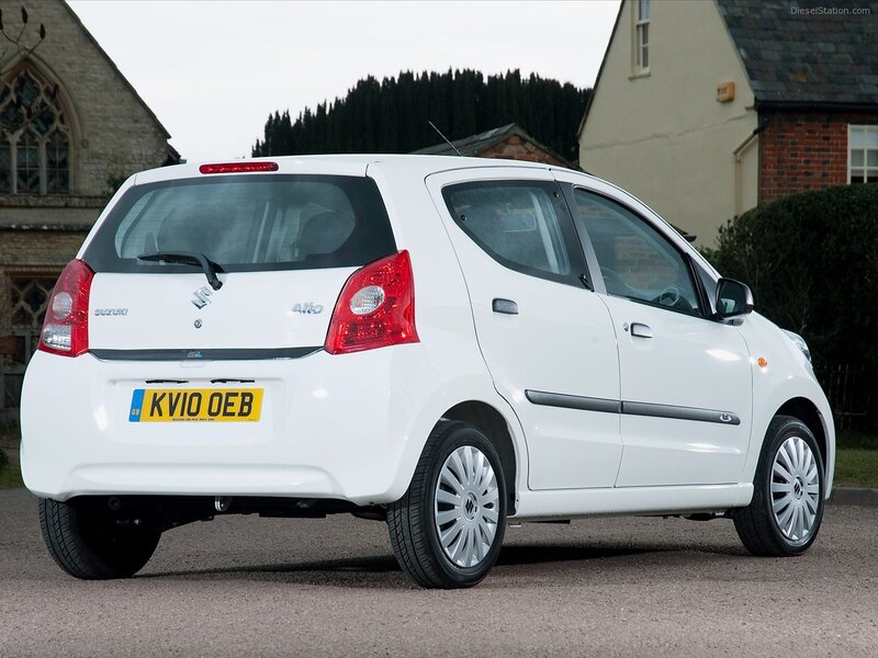White Suzuki Alto Car